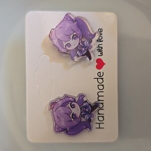 Nwt Handmade Genshin Keqing Impact Lapel Pins